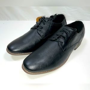 NIB‎ Men’s Jousen Milan A5A093 Black Oxford Plain Toe Dress Shoes Black 9.5